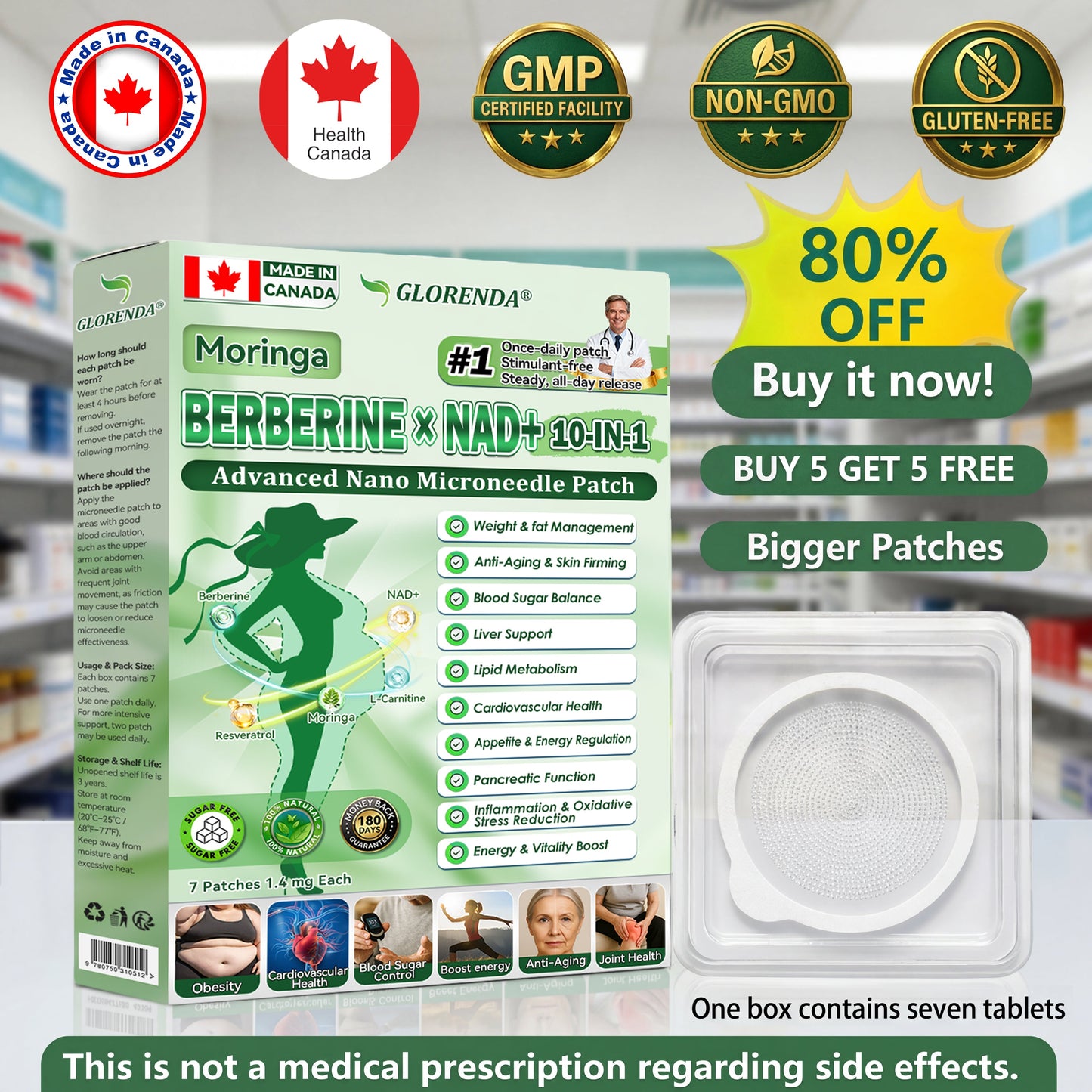 🇨🇦𝑶𝒇𝒇𝒊𝒄𝒊𝒂𝒍 𝑺𝒕𝒐𝒓𝒆  | 🌤️💫𝐆𝑳𝑶𝗥𝗘𝗡𝘿𝘼® 𝙈𝒐𝒓𝒊𝒏𝒈𝗮 · 𝗕𝗲𝗿𝗯𝐞𝐫𝐢𝐧𝙚 × 𝙉𝑨𝑫+ 𝟏𝟎-𝙞𝙣-𝟏 𝘼𝒅𝒗𝒂𝒏𝒄𝒆𝐝 𝐍𝐚𝐧𝙤 𝙈𝙞𝙘𝙧𝙤𝙣𝒆𝒆𝒅𝒍𝐞 𝐏𝐚𝐭𝙘𝙝(𝐉𝐮𝐬𝐭 𝐨𝐧𝐜𝐞 𝐚 𝐝𝐚𝐲, 𝐯𝐢𝐬𝐢𝐛𝐥𝐞 𝐜𝐡𝐚𝐧𝐠𝐞𝐬 𝐢𝐧 𝟕 𝐝𝐚𝐲𝐬） ✅ 𝐅𝐨𝐫 𝐨𝐛𝐞𝐬𝐢𝐭𝐲, 🅛🅞🅞🅢🅔 🅢🅚🅘🅝,𝐝𝐢𝐚𝐛𝐞𝐭𝐞𝐬, 𝐬𝐥𝐞𝐞𝐩 𝐚𝐩𝐧𝐞𝐚, 𝐣𝐨𝐢𝐧𝐭 𝐢𝐬𝐬𝐮𝐞𝐬, 𝐚𝐧𝐝 𝐦𝐨𝐫𝐞